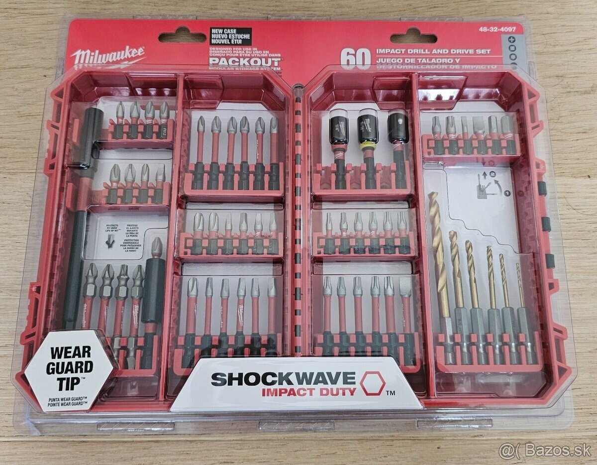 Milwaukee 60ks set bitov PACKOUT