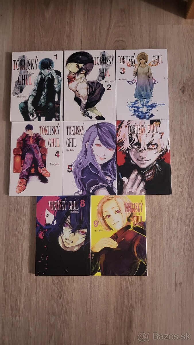 Tokyo Ghoul Manga - Volume: 1,2,3,4,5,7,8,9