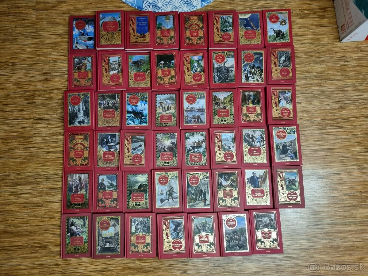 Kolekcia 72 kníh od Julesa Verneho od firmy Hachette