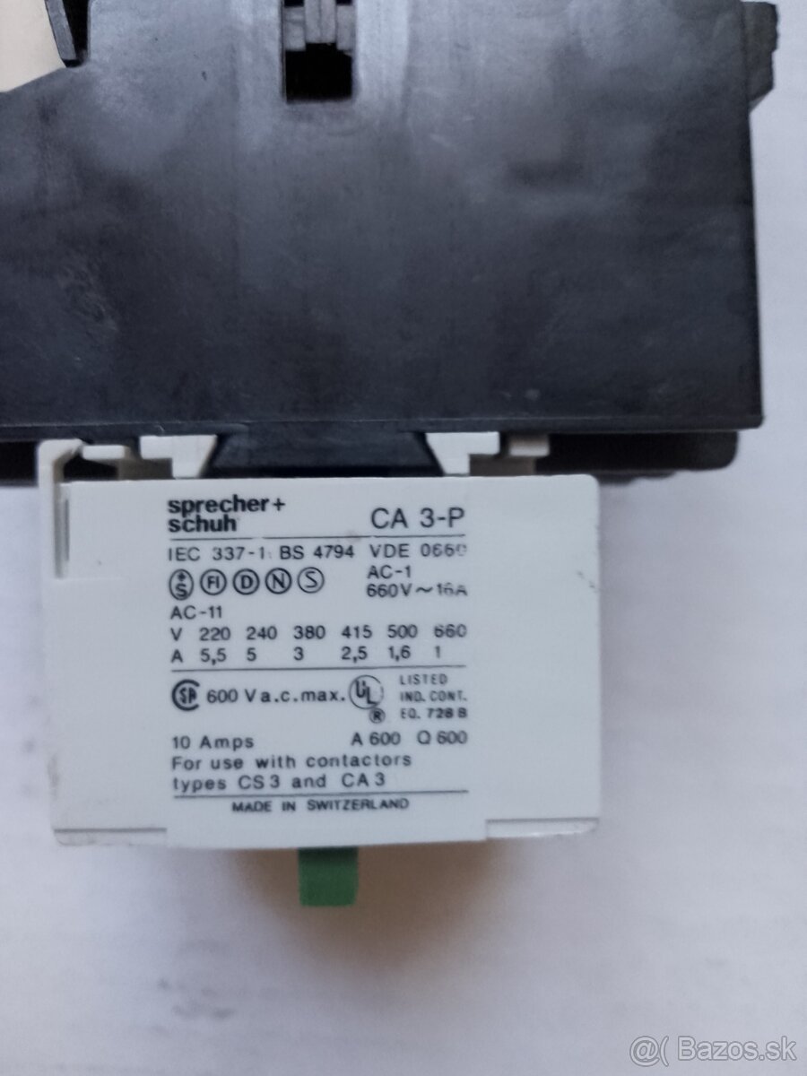 Elektromagneticky stykac Sprecher+Schuh CA 3-23
