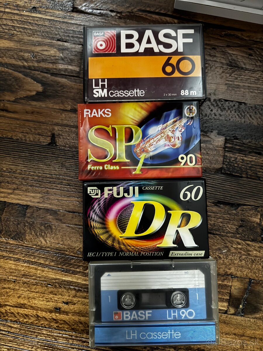 Audiokazety, BASF, FUJI, RAKS,