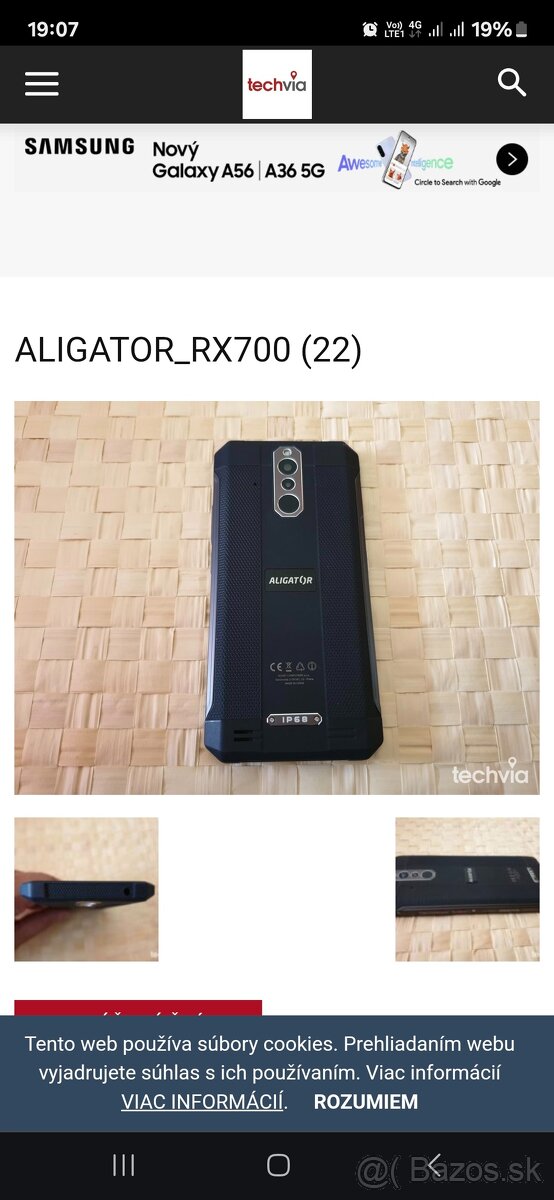 Predám aligator dotikovi ochráni mobil