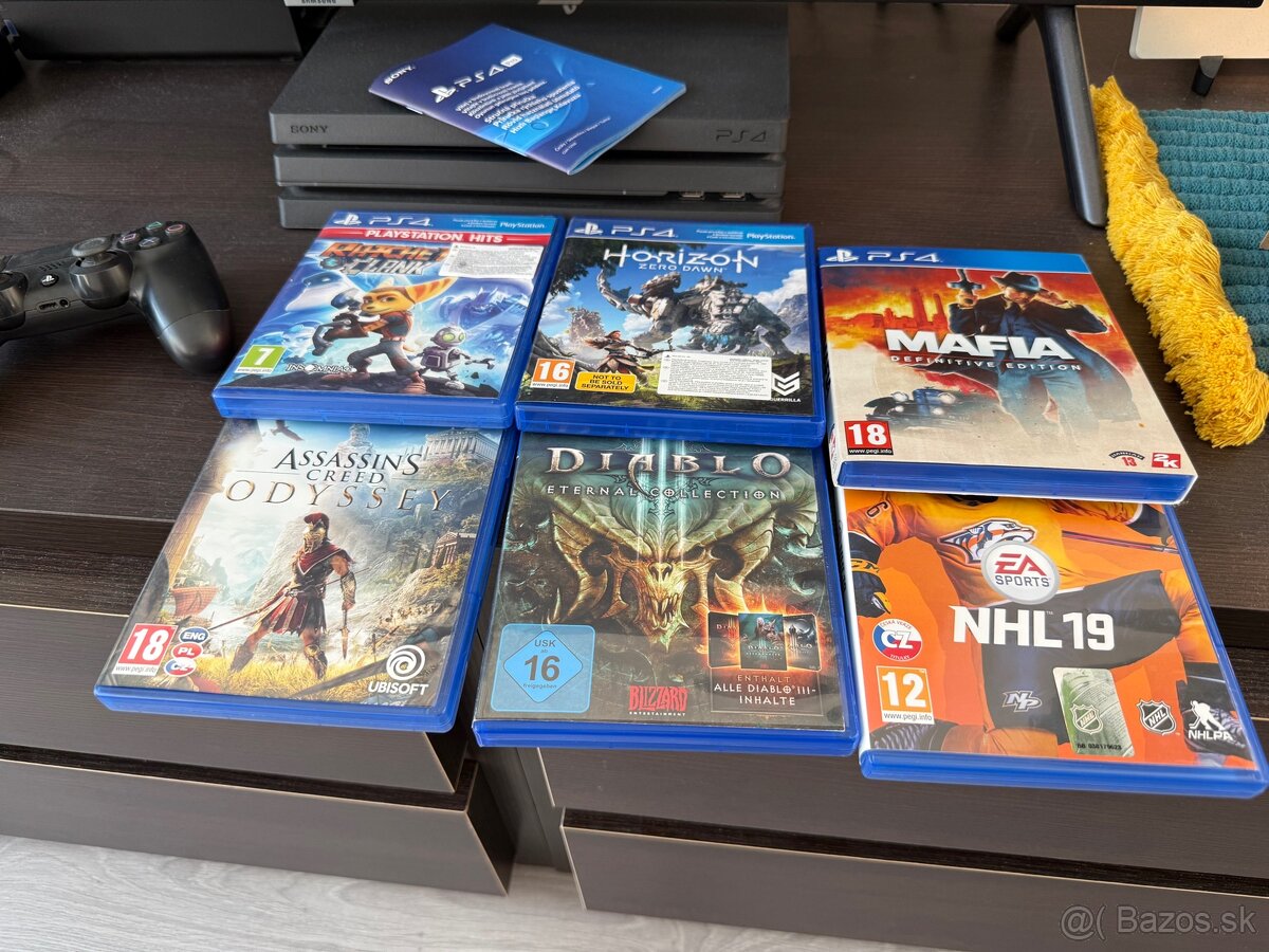 PS4 pro + hry