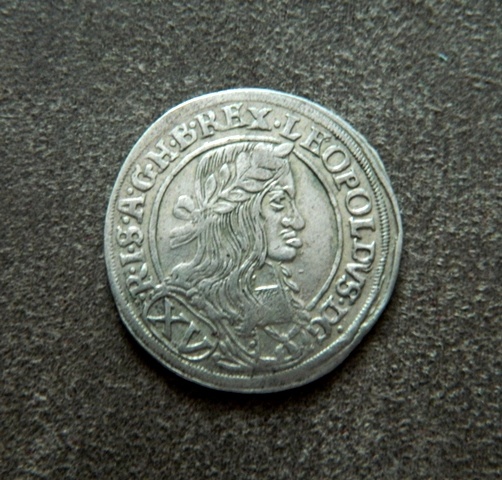 Predám XV grajciar 1661 CA Viedeň Leopold I.