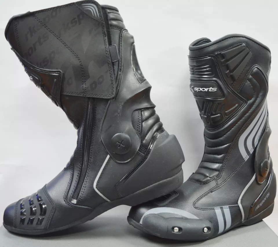 Moto Kožené Čižmy Sports Black