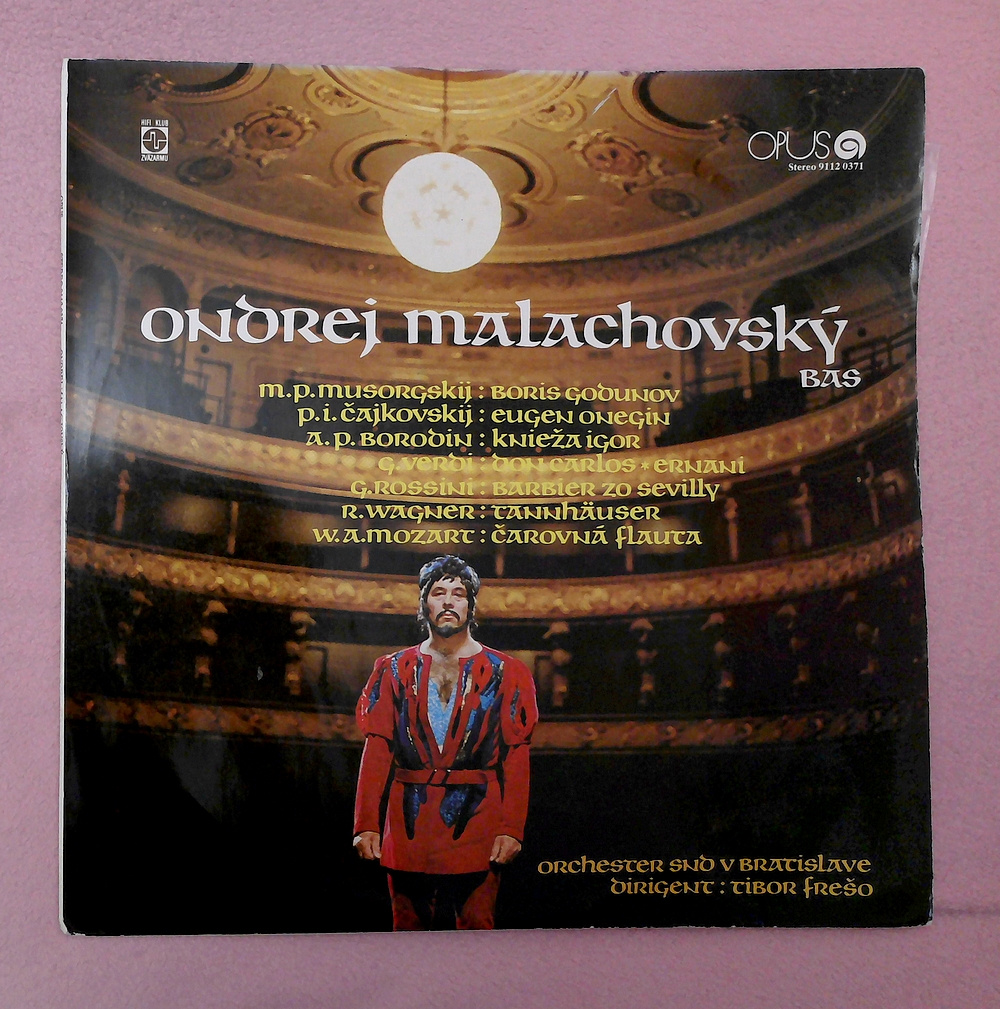 LP platňa - operná legenda Ondrej Malachovský