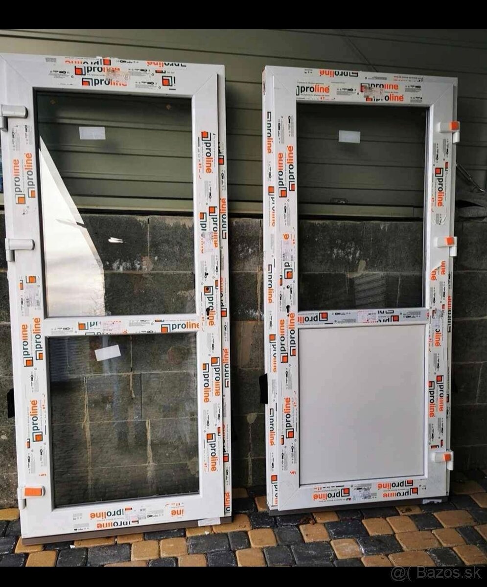 Vchodové plastové dvere s výškou 190cm
