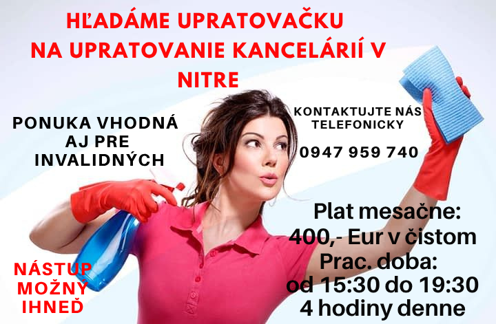 Upratovanie Nitra