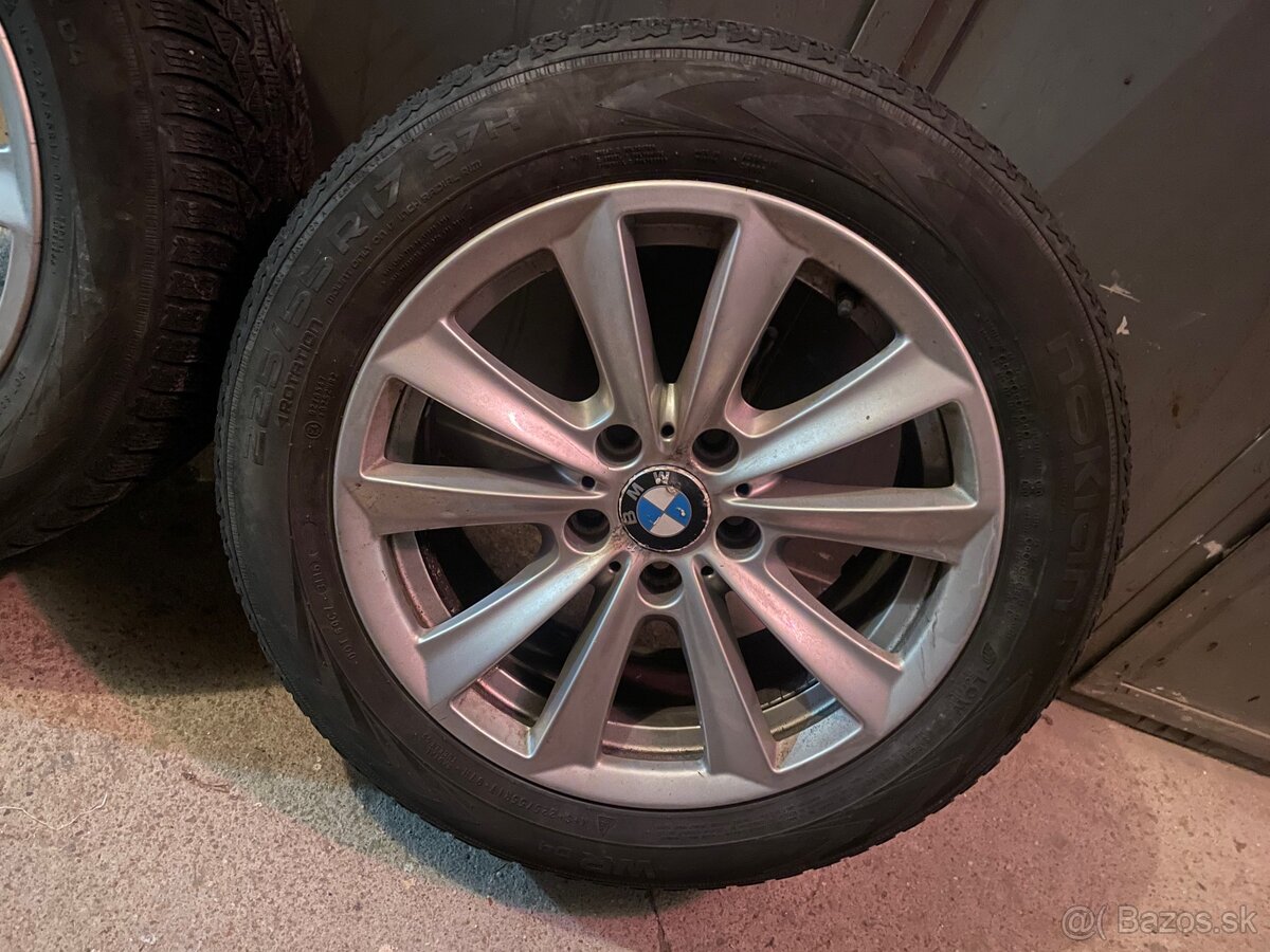 BMW zimná sada - originál alu disky 225/55 R17