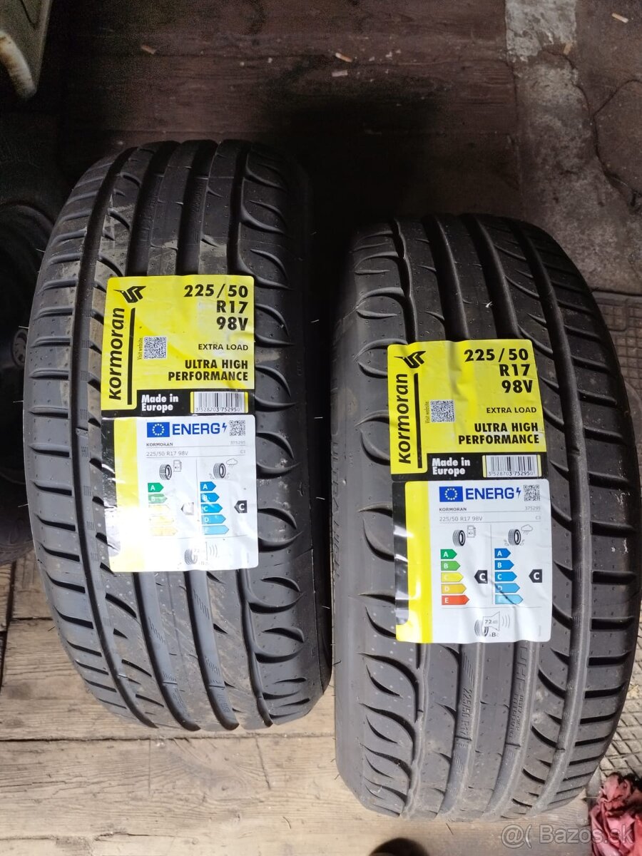 2x letne nove pneu kormoran 225/50 r17