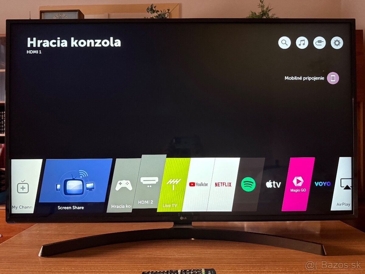 LG televízor 50 palcov.