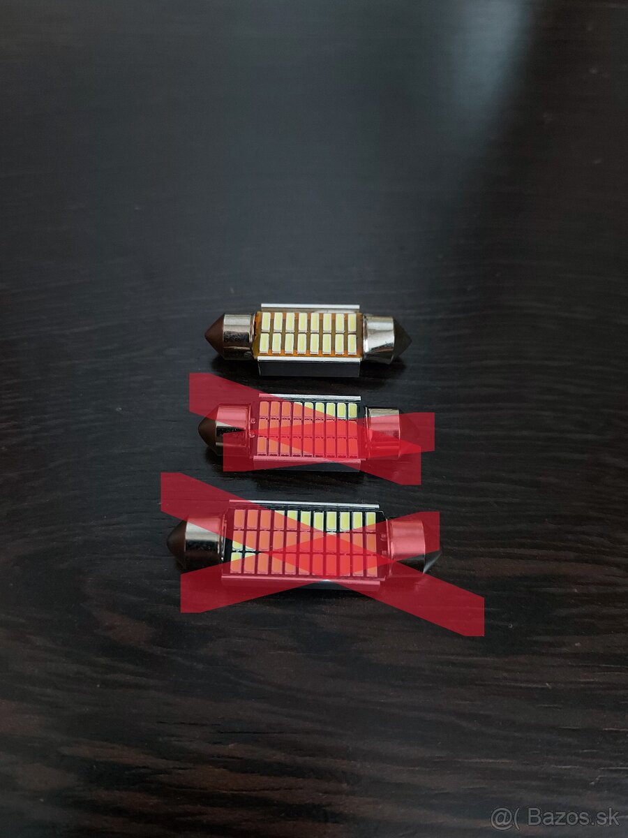 LED žiarovky C5W studená biela