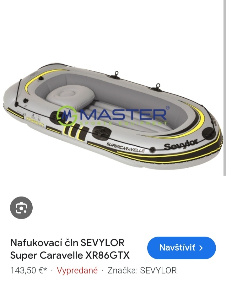 Čln Sevylor Supercaravelle pre 3 osoby Rezervovaný