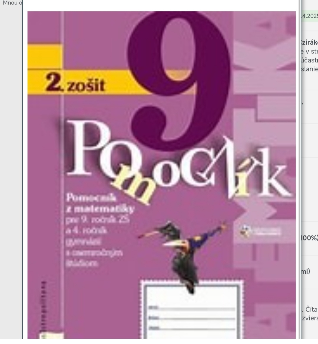 Pomocník PZ 1,2, MAT, 9.rocnik