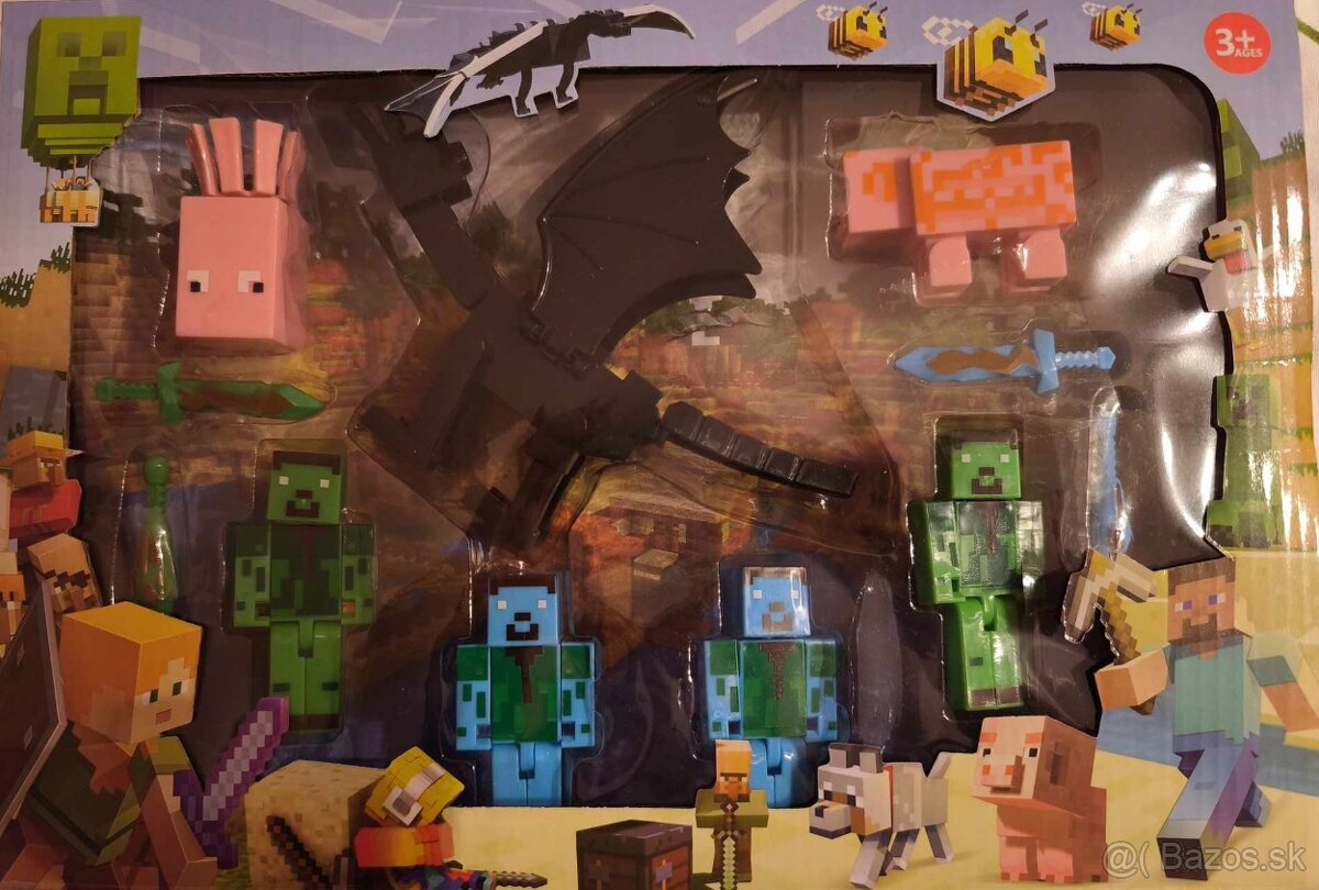 Minecraft stavebnicové figúrky stredné balenie