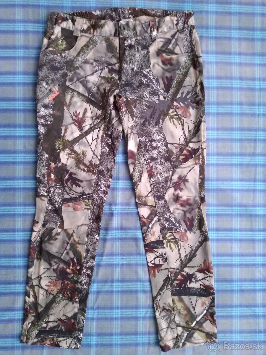 Pánske kamufláž nohavice Decathlon