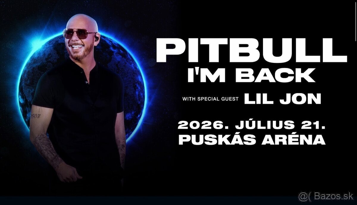 Pitbull Budapešť 21.7.2026