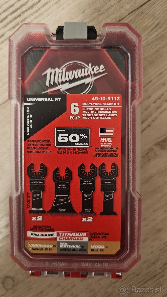 Milwaukee 5ks set oscilačných nožov PACKOUT