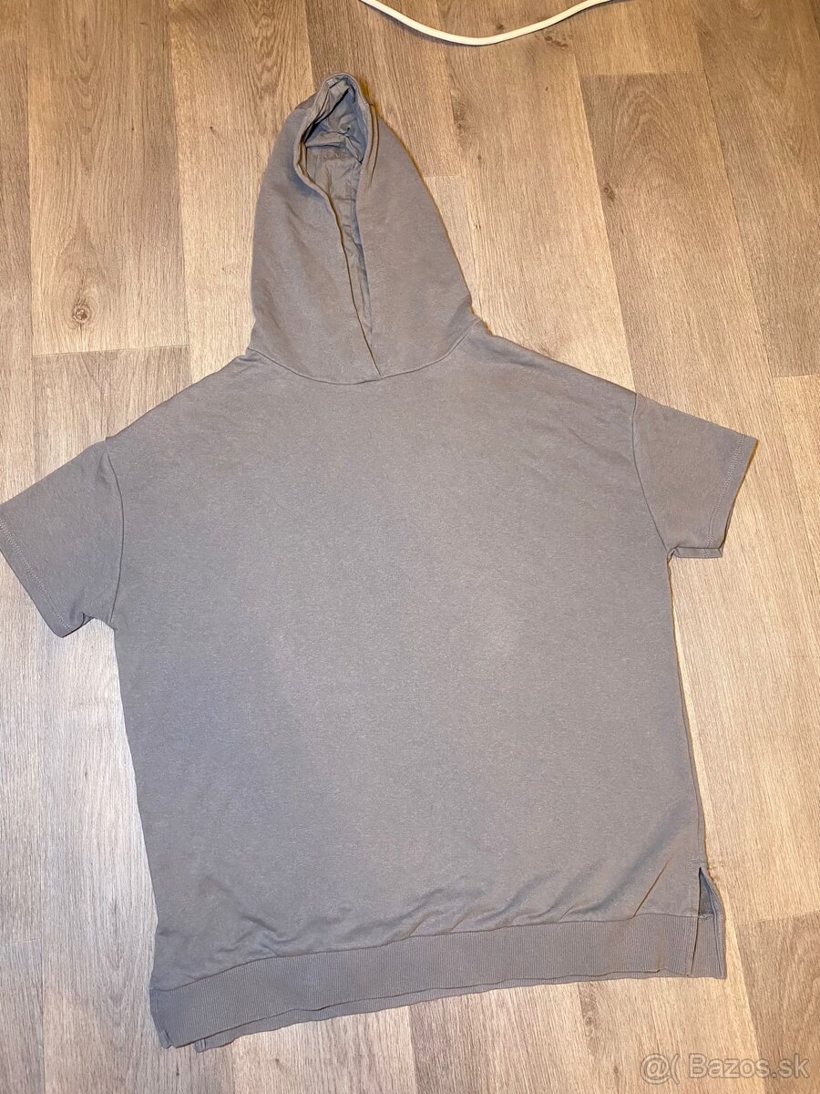 Pánske tričko s kapucňou, sivé, Primark, veľkosť S