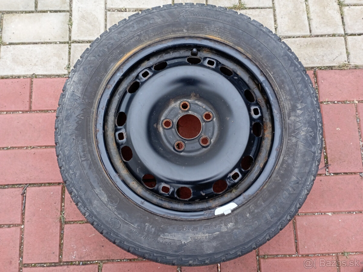 plechový disk 6Jx15 5x100 plus pneu 1ks