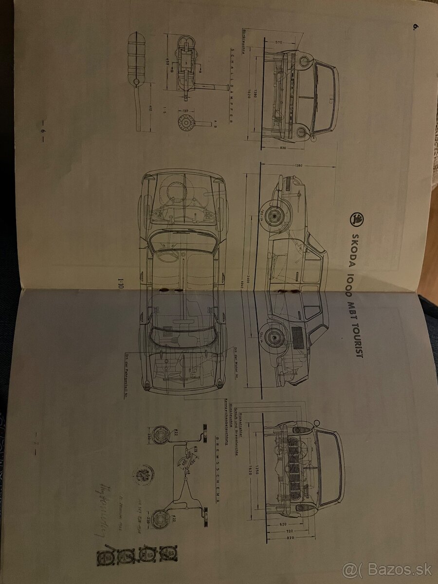 Papiere na Škoda 1000MB