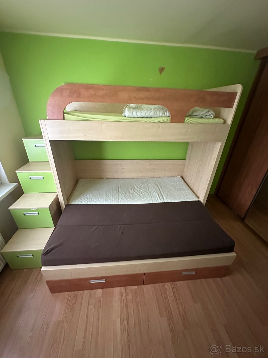 Predám stavanú poschodovú posteľ