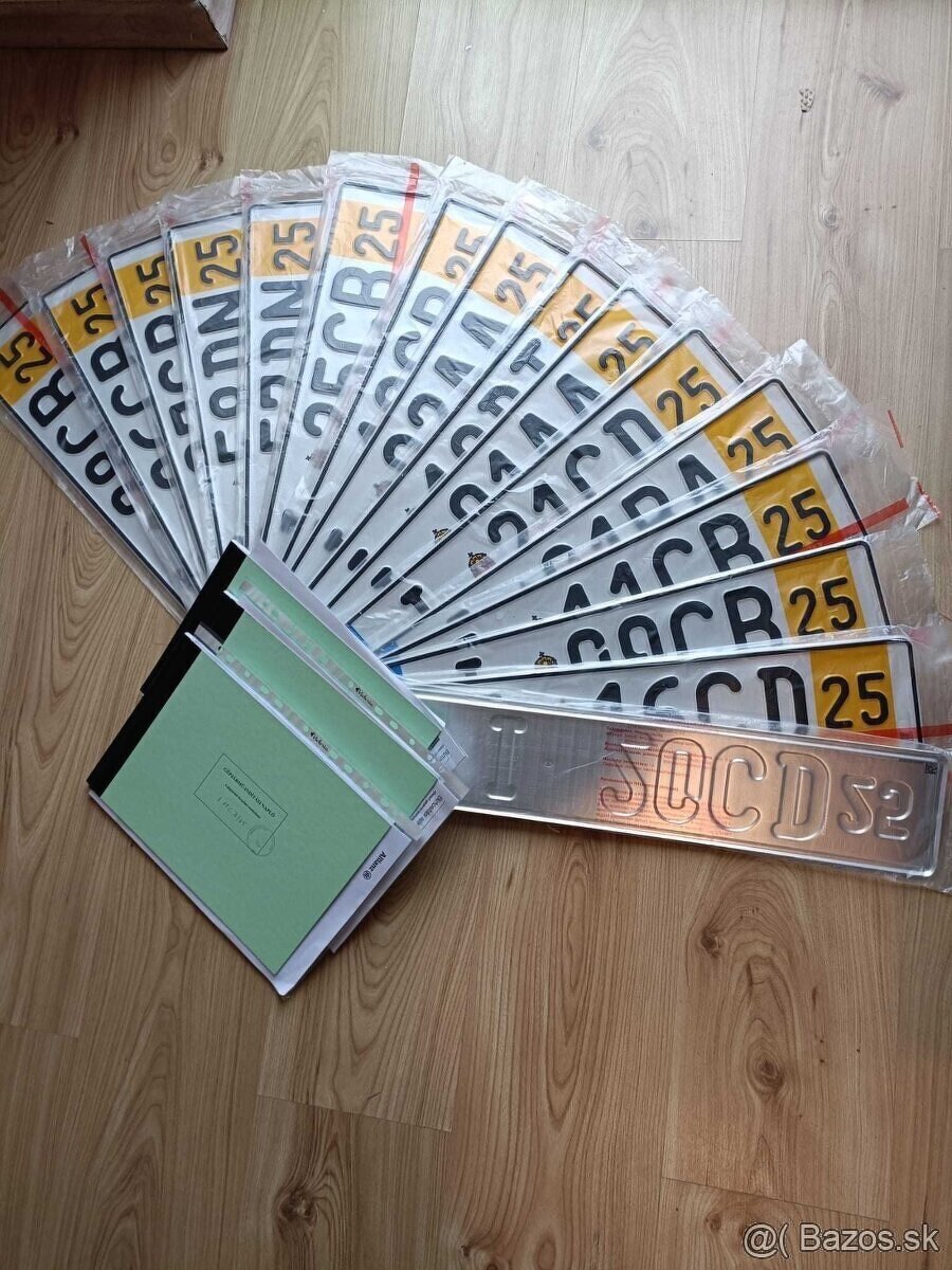 Prevozne Znacky celá EÚ a SK -