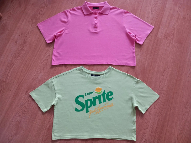 2ks bavlnený crop top zn. Sinsay, veľ. M - cena spolu