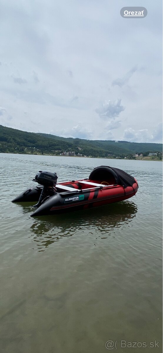 Predám čln Gladiator 330 s motorom Yamaha 5hp