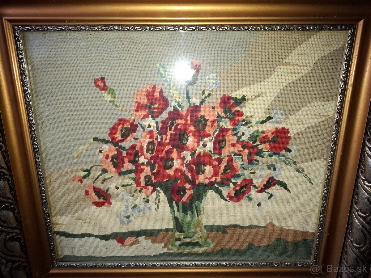 Veľký vyšívaný obraz
