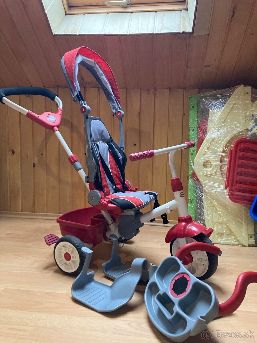 Little tikes trojkolka perfect fit 4 v 1 červená