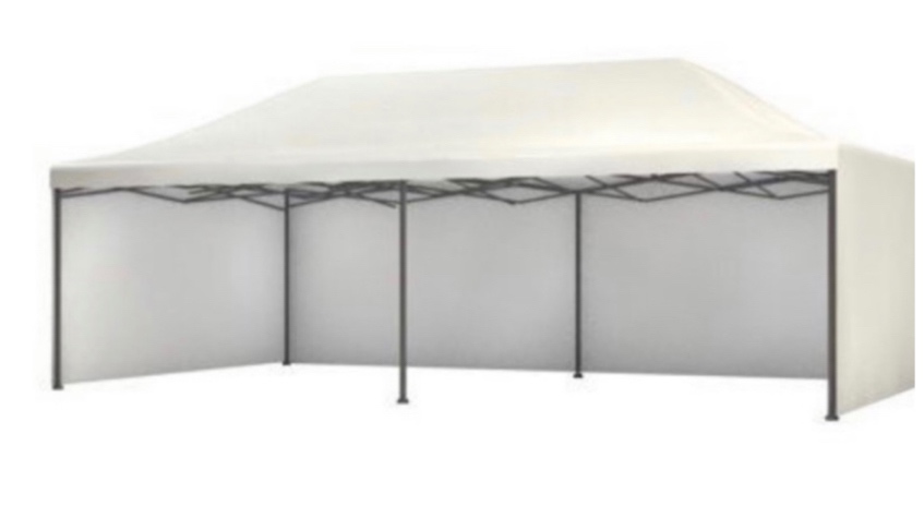 Biely noznicovy party stan 3x6 metra-novy