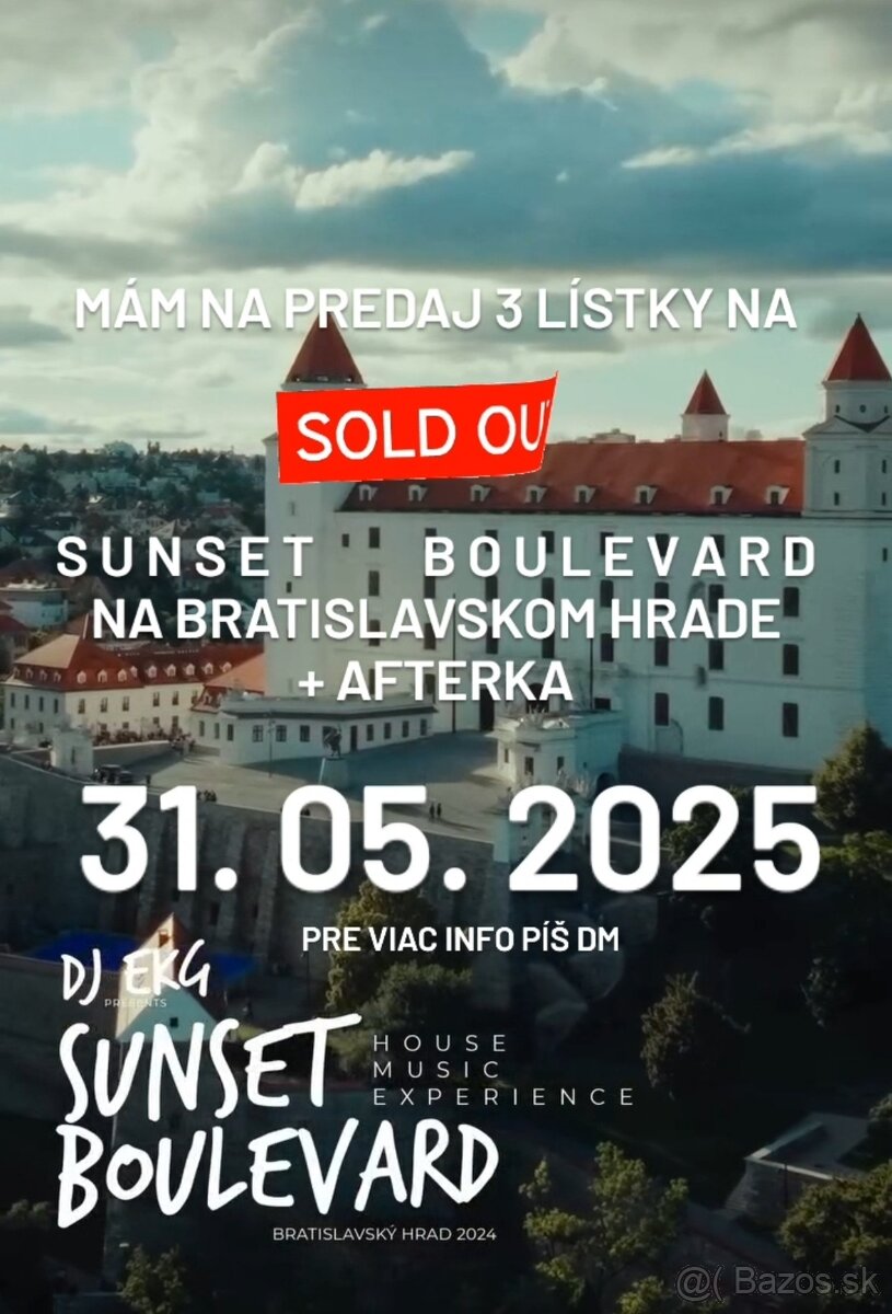 Sunset Boulevard Bratislavský hrad