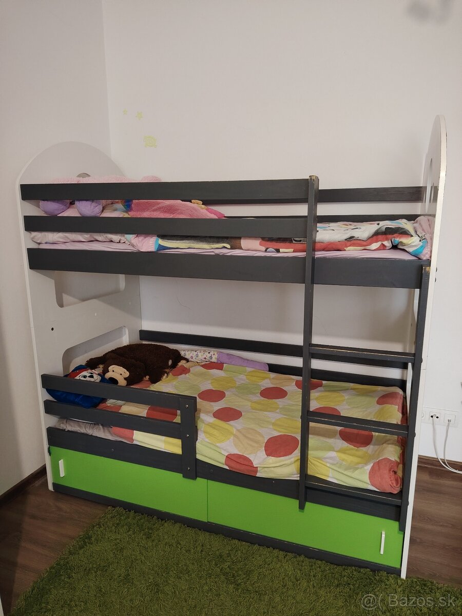 Detská poschodová posteľ