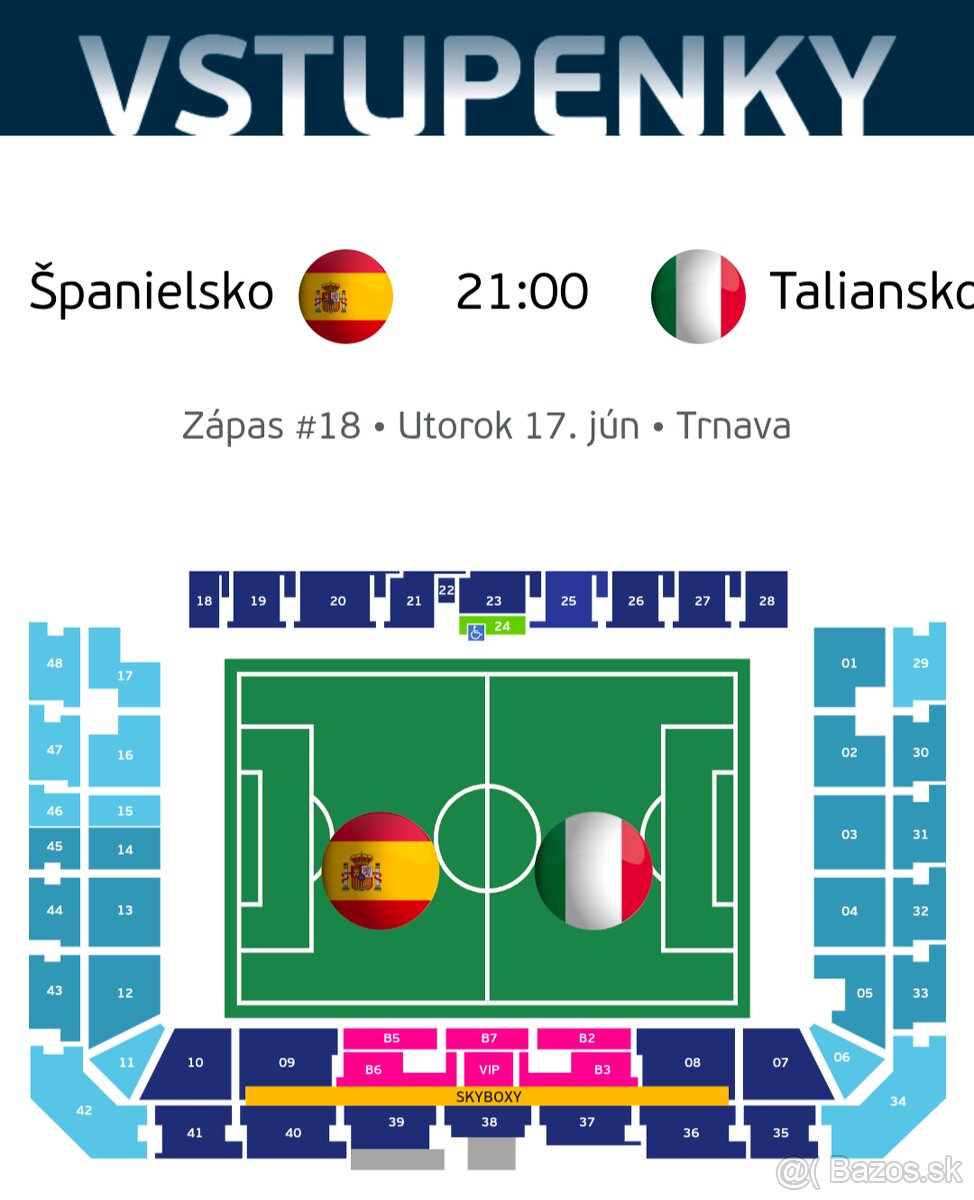 Zápas EURO U21 Španielsko - Taliansko