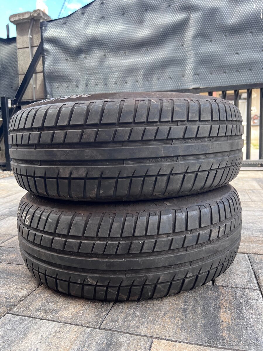 Letne pneumatiky 205/60 r16 30€ komplet