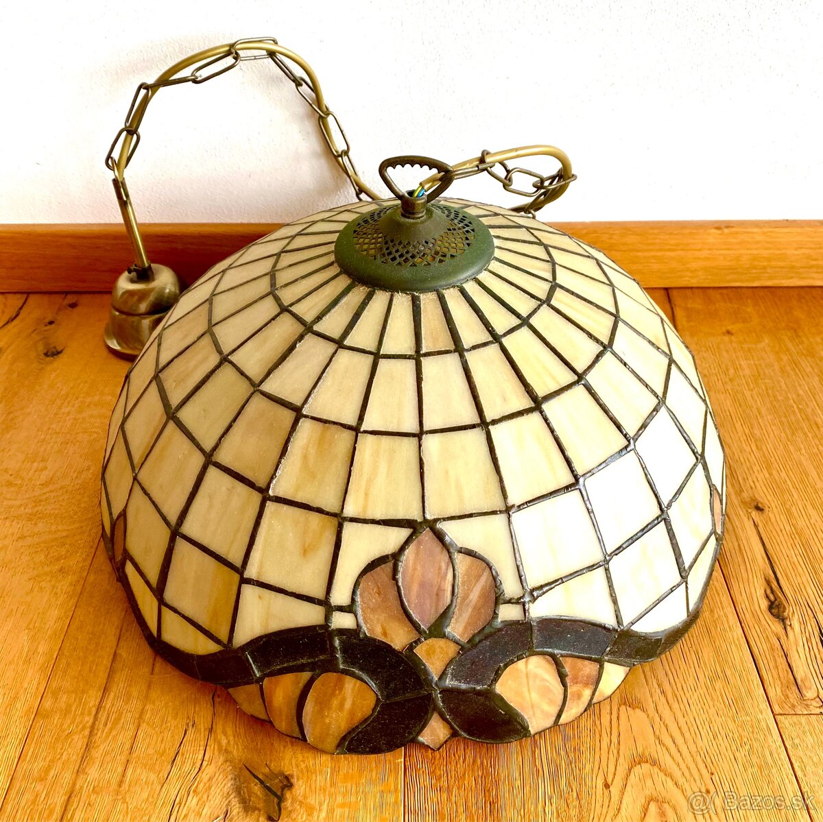 Starý krásný Tiffany lustr Rozměry 100 x 40 cm