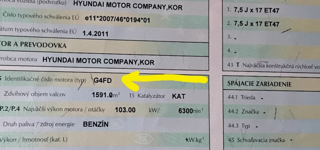 predám motor G4FD KIA SPORTAGE 1.6 GDI 2013  Nissan Qashqai