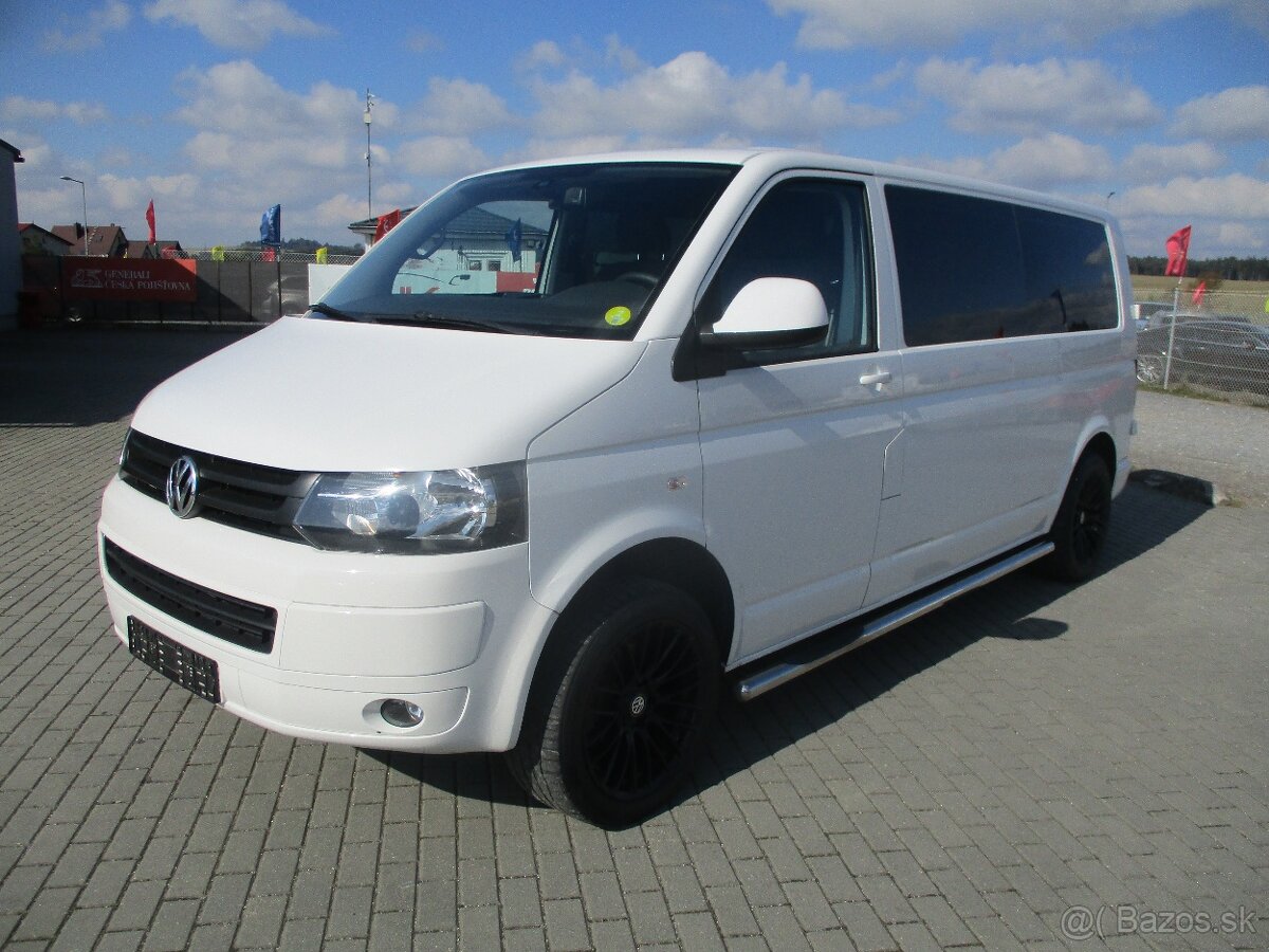 VW TRANSPORTER 2,0TDI 84kw LONG 5míst Tažné 2013 DPH