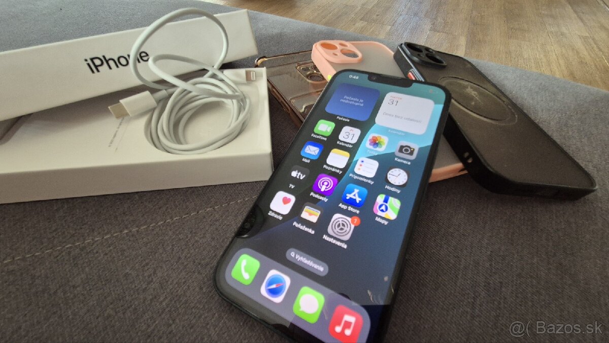 Apple iphone 14 128gb cierny, vyborny stav