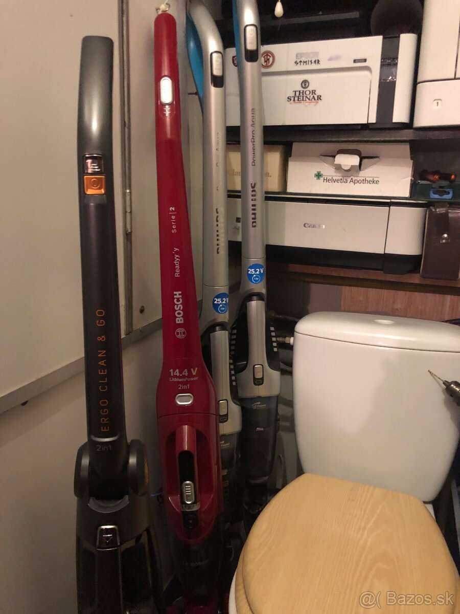 Predám fukčné  palicové vysávače: Sencor, Philips, Bosch