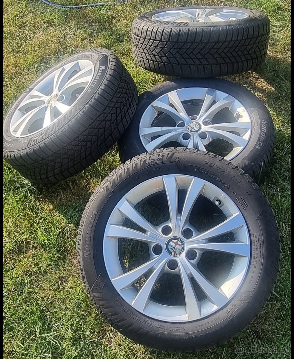Disky Alfa Romeo Giulietta 5x110 R16, pneumatiky 205/55 R16