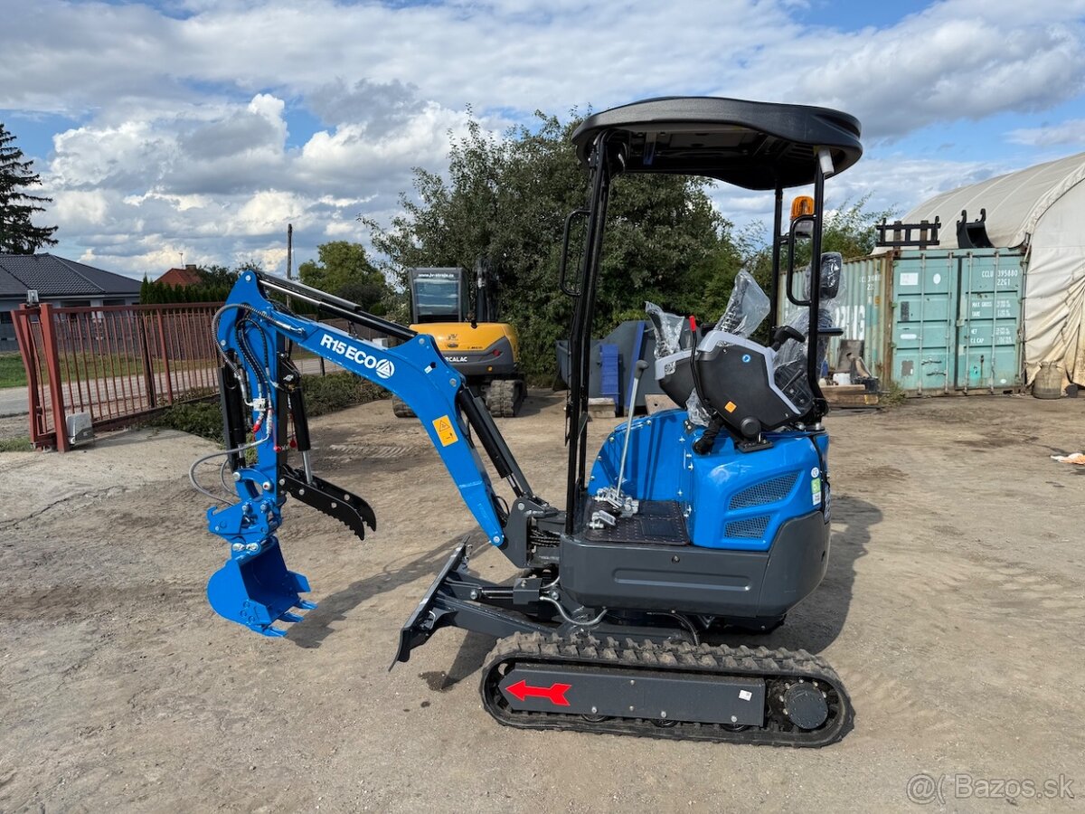 Minirypadlo RIPPA R15 ECO, motor kubota, nový stroj v záruce