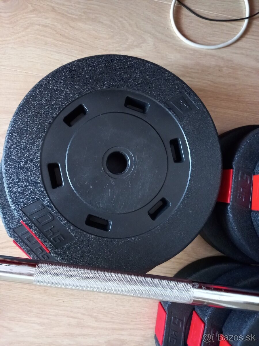 Kotúče/závažia plastové/cementové HOP-SPORT 10 kg - NOVÉ