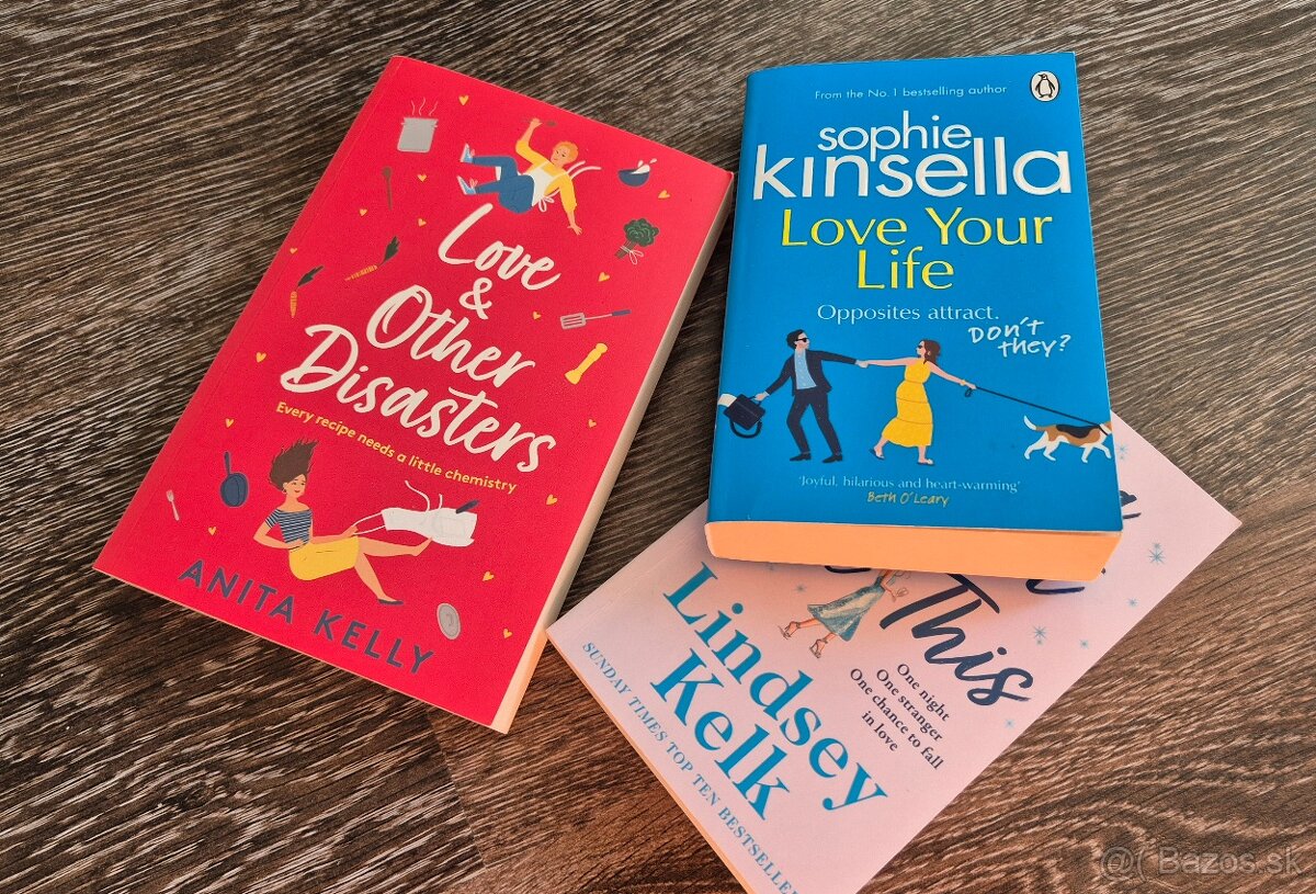 3 x anglicka kniha od Sophie Kinsella