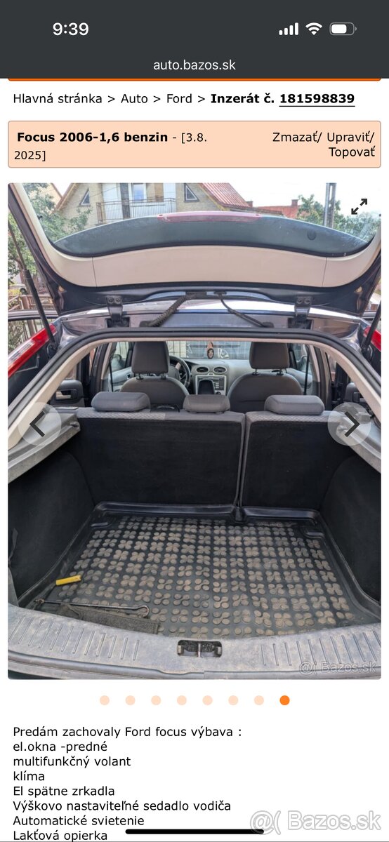 Ford focus 1,6