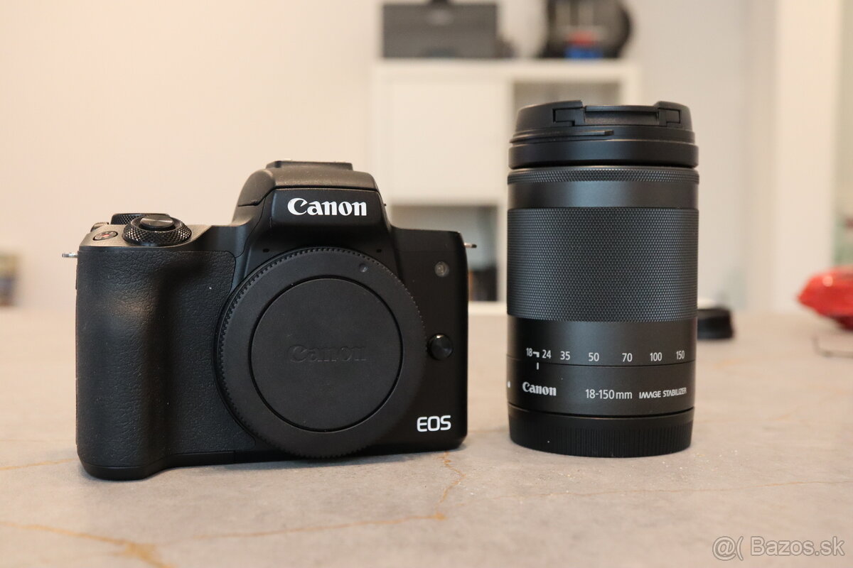 P: Set Canon M50 + EF-M 18-150mm + príslušenstvo