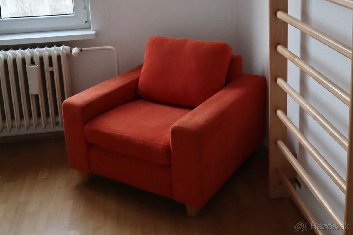 Kreslo červené