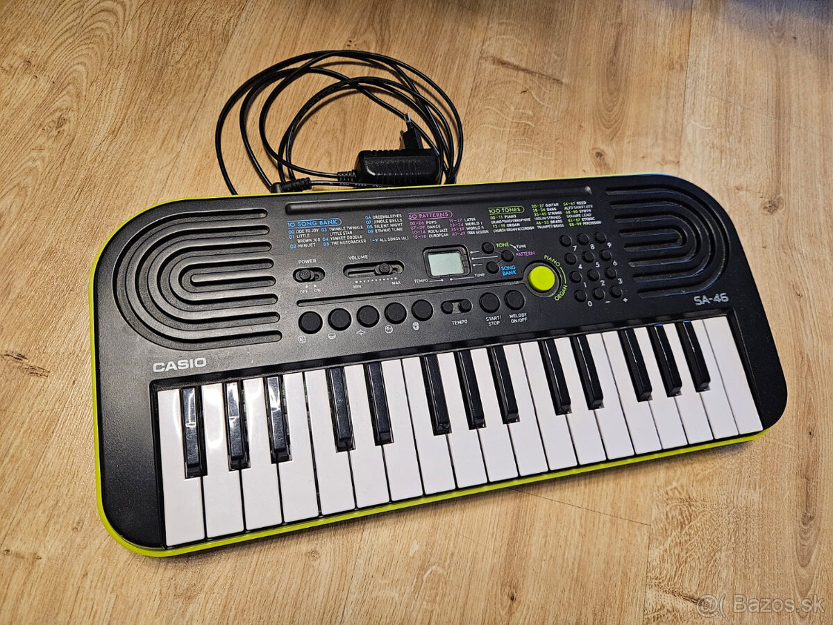 Casio SA-46 mini klavesy detsky klavir keyboard