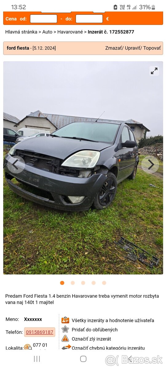 ford fiesta benzin